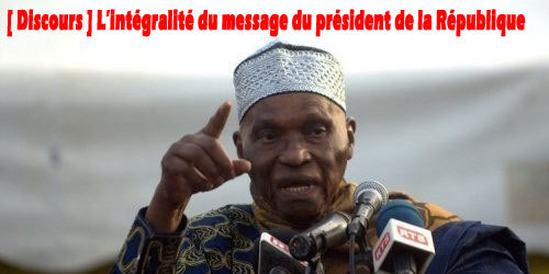 [ Discours ] L’intégralité du message du président de la République