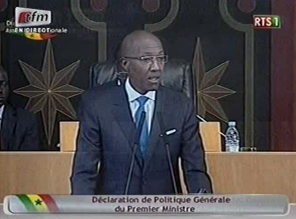 La declaration de politique generale d'Abdoul Mbaye