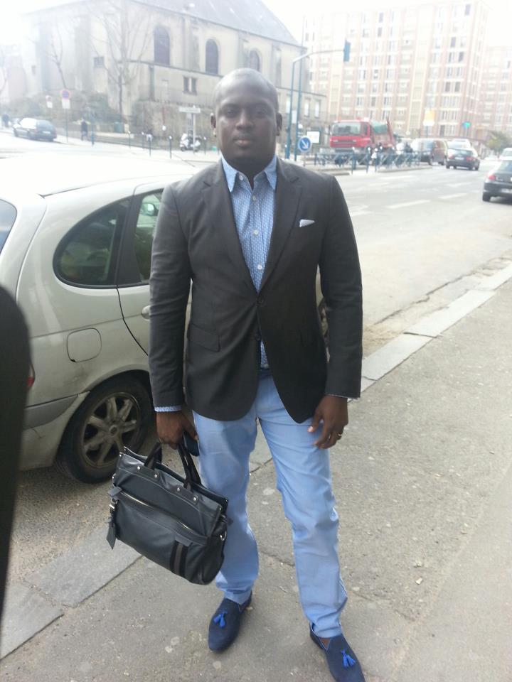 Aziz Ndiaye en mode fashion a paris