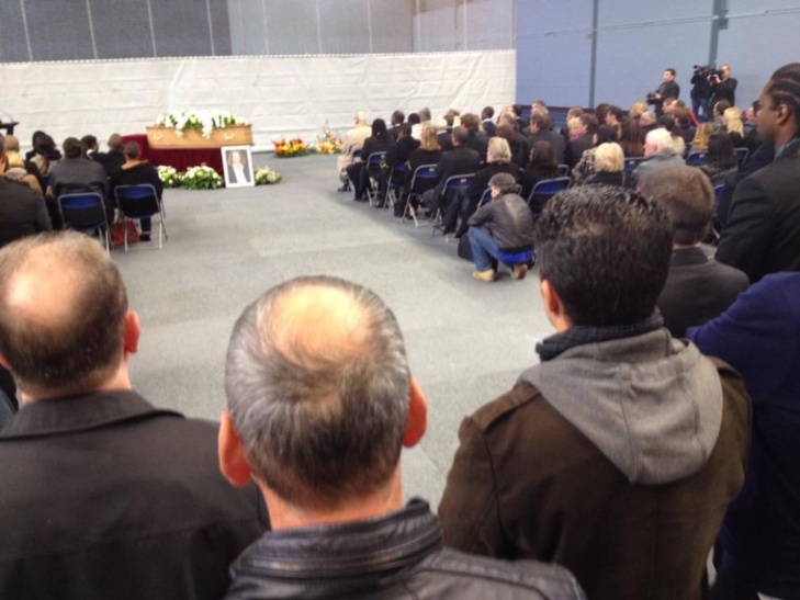 Cérémonie d'hommage à Bruno Metsu ce vendredi au stade des Flandre à Dunkerque.