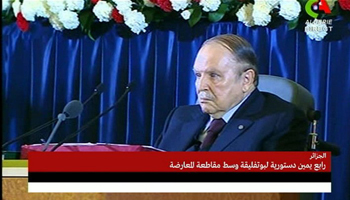 PRÉSIDENTIELLE ALGÉRIENNE Algérie : courte allocution d'Abdelaziz Bouteflika pour sa prestation de serment