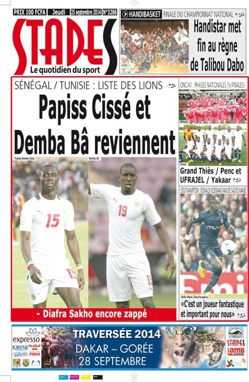 Publication de la liste des 23 contre la Tunisie: Alain Giresse rappelle Papiss Demba Cissé et Demba Ba