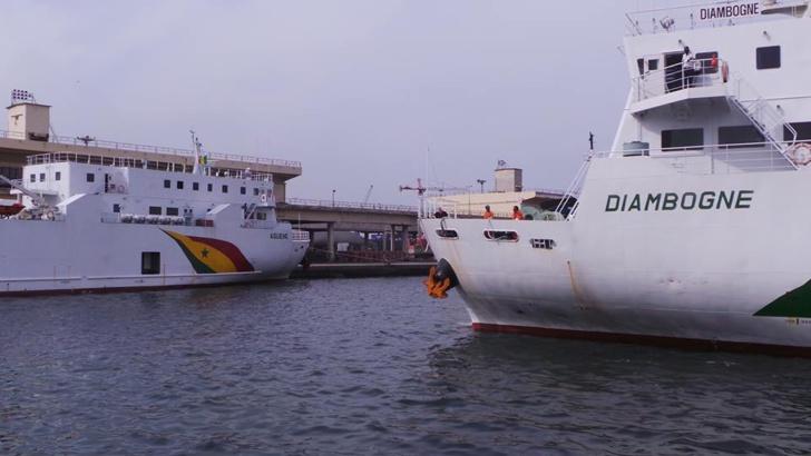 TRANSPORT:  Voyage inaugural des navires "Aguène et Diambogne", ce soir