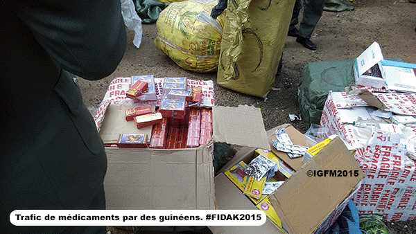 FIDAK: Des médicaments prohibés découverts dans des marchandises en provenance de la Guinée