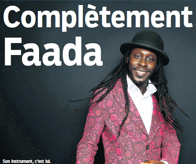 Meilleur album international: Faada Freddy fait la Une du «Parisien»