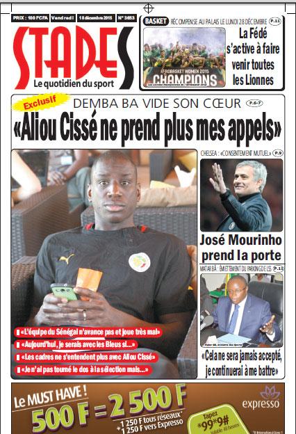 Demba BA vide son coeur: «Aliou Cissé ne répond pas à mes coups de fil»