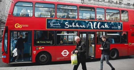 Angleterre: À Londres, des publicités à la gloire d' Allah font polémique