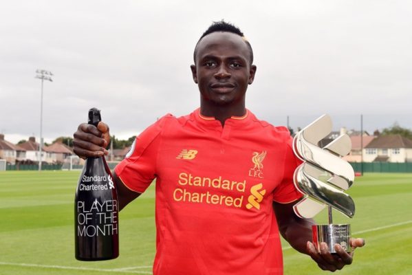 Angleterre-football: Sadio joueur du mois pour les fans de Liverpool