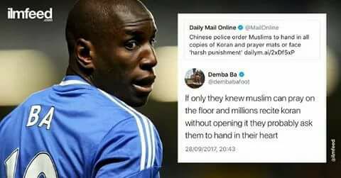 La réplique cinglante et pieuse de Demba Bâ aux autorités chinoises qui veulent…