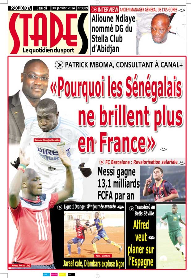 PATRICK MBOMA, CONSULTANT À CANAL+ : «Pourquoi les Sénégalais ne brillent plus en France»