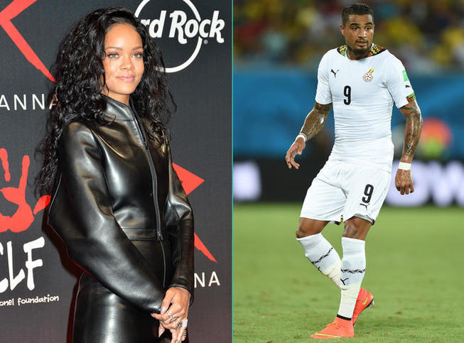 Rihanna craque pour le joueur ghanéen Kevin-Prince Boateng "quel beau gosse!".