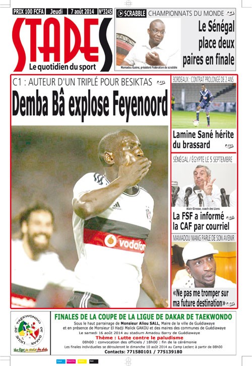 C1 : AUTEUR D’UN TRIPLÉ POUR BESIKTAS - Demba Bâ explose Feyenoord Rotterdam