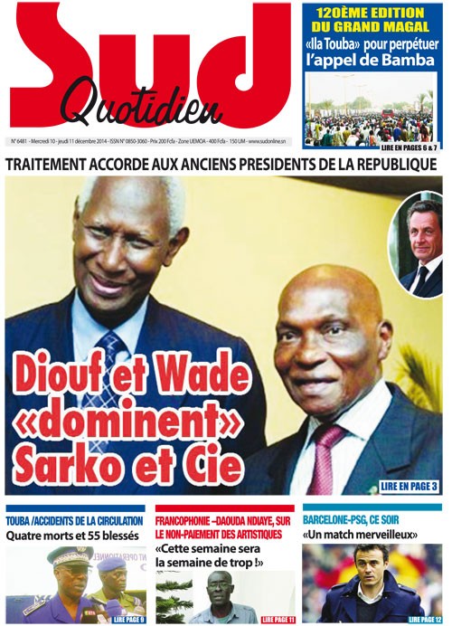 TRAITEMENT ACCORDE AUX ANCIENS PRESIDENTS DE LA REPUBLIQUE : Diouf et Wade «dominent» Sarko et Cie