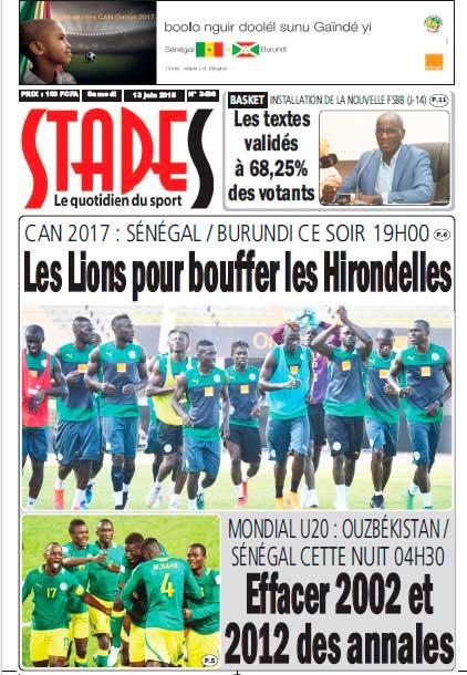 SENEGAL / BURUNDI CE SAMEDI A 19H00 : les lions pour partir du bon pied