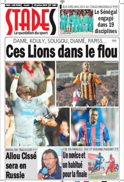 DAME, KOULY, SOUGOU, DIAMÉ, PAPISS… : Cinq lions dans le flou