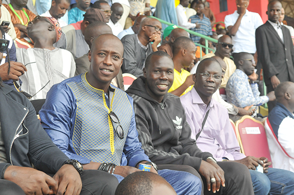 Fadiga en compagnie de Moussa Ndiaye lors de la finale coupe du Sénégal