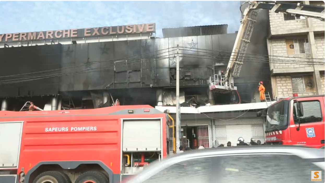   Incendie au Marché Exclusive de Yoff, dégâts considérables…