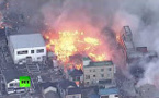 VIDEO: Grave incendie au Japon