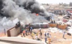 Violent incendie à Poste Thiaroye : Les sapeurs-pompiers luttent contre les flammes (video)